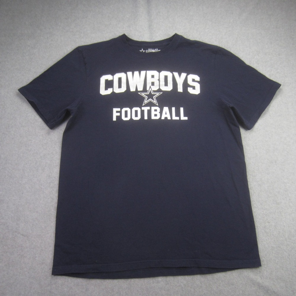 Dallas Cowboys T-Shirt Mens Large Blue Authentic Graphic Football NFL Fan Tee